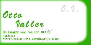 otto valler business card